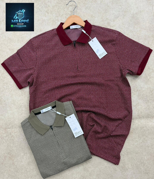 Polo homme élégant à rayures