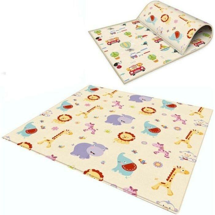 Tapis de jeu bébé réversible
