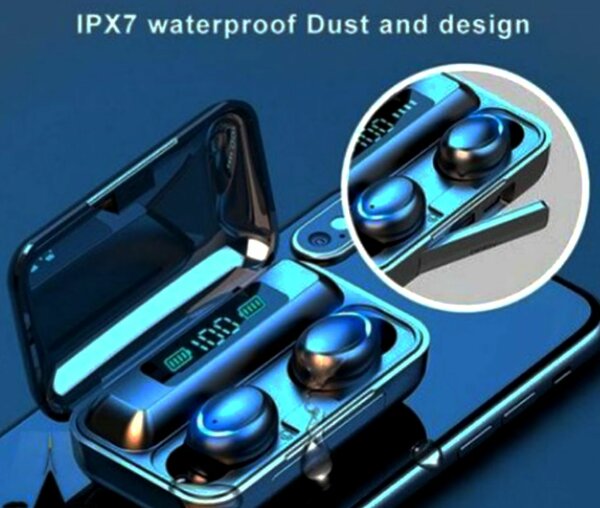 Ecouteurs bluetooth avec power banks