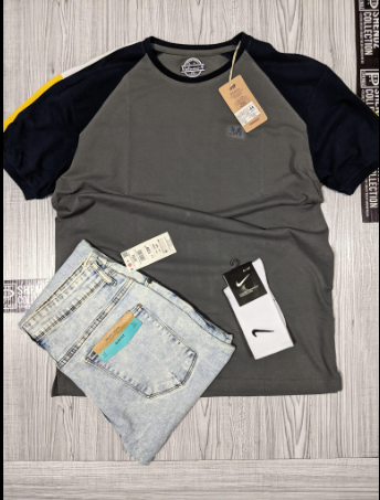 Men's Combo T-shirt, jeans and socks