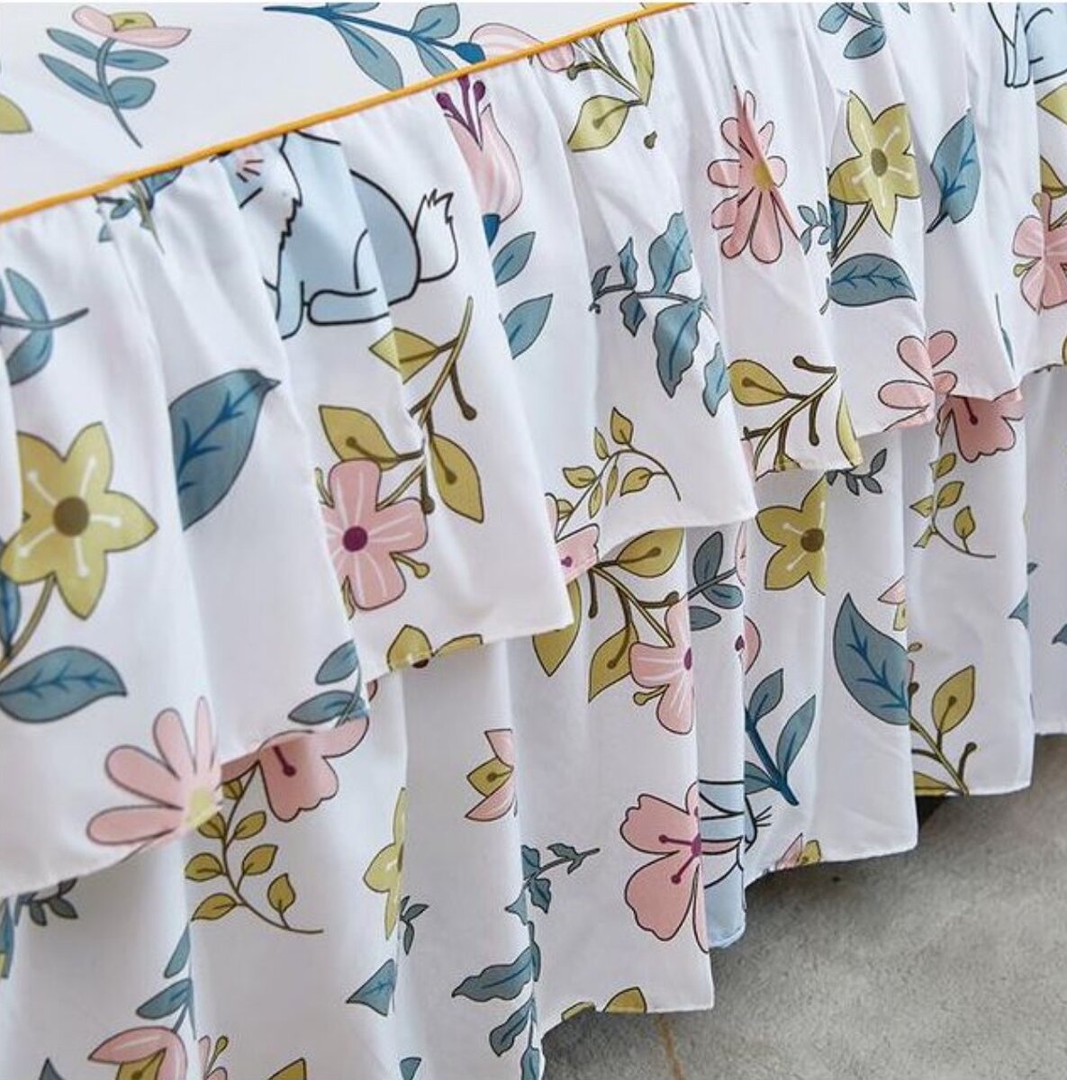 Pastoral Style Bed Cover Colchas De Cama Matrimonial Double