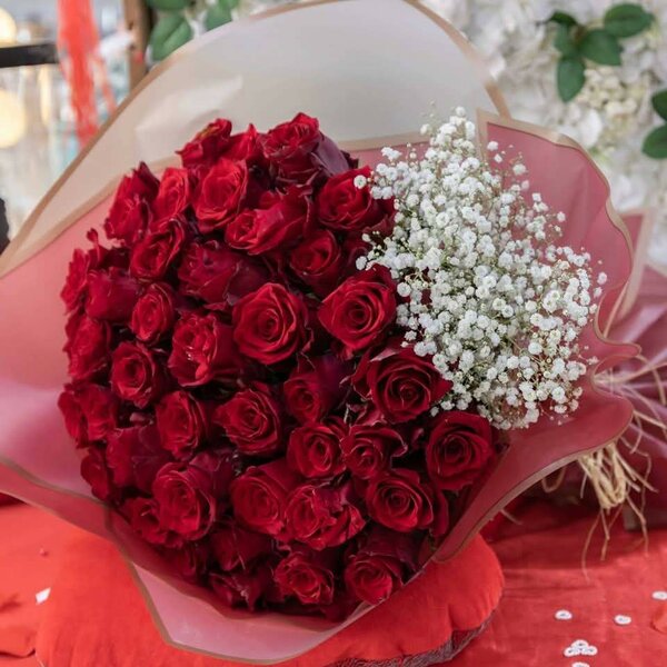 Bouquet de roses rouges