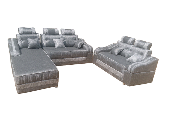 Canapé d'angle moderne en tissu