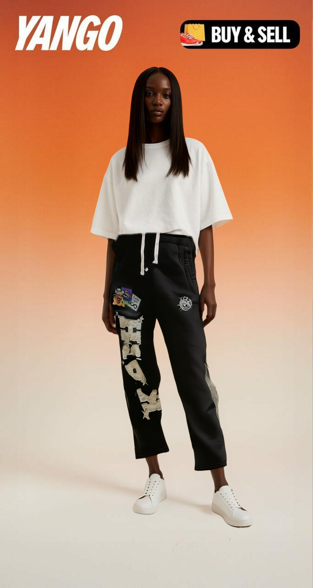 Pantalon streetwear à logo