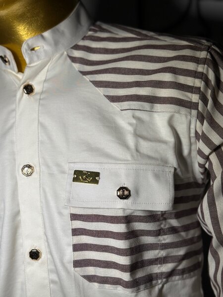 Chemise rayée élégante homme