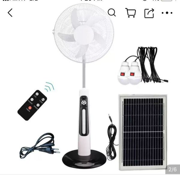 Rechargeable/Solar fan