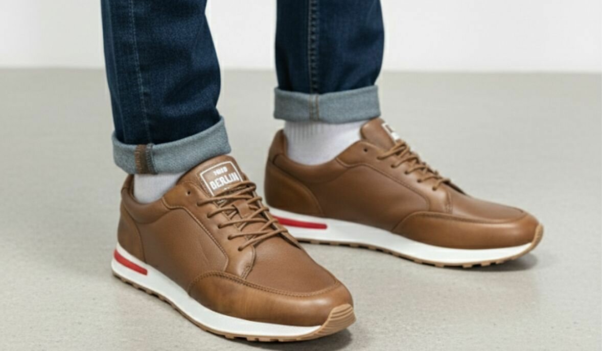 Baskets en cuir élégantes pour hommes