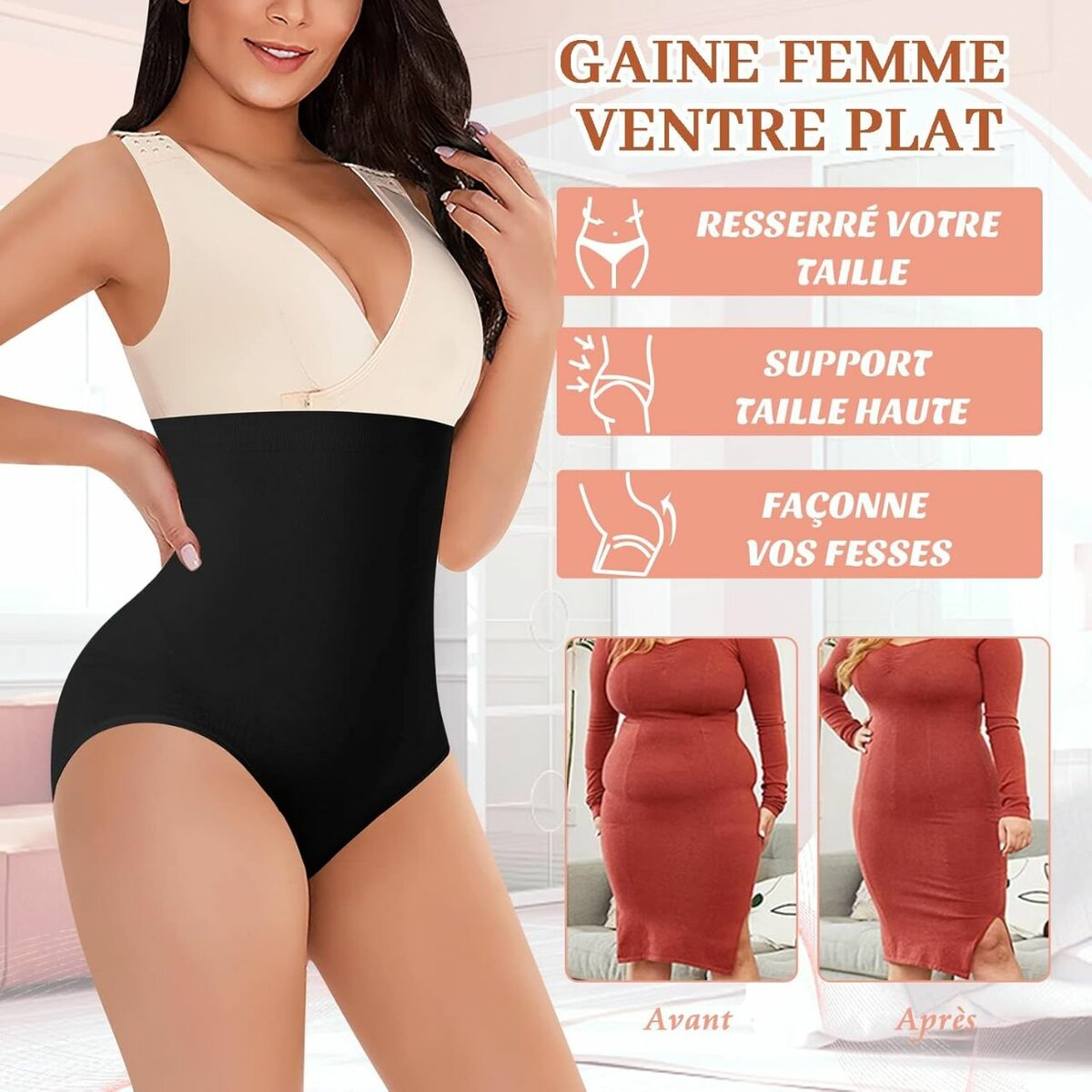 Culotte Gainante Taille Haute Femme