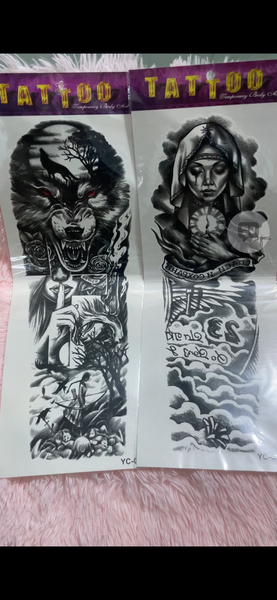 Tatouages temporaires loups