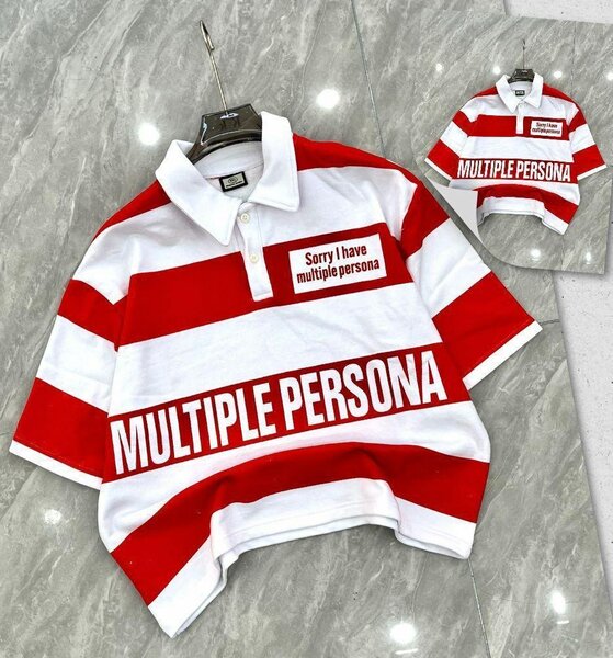 Polo à rayures "Multiple Persona"