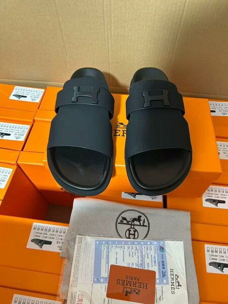 Sandales Hermes noir pour homme