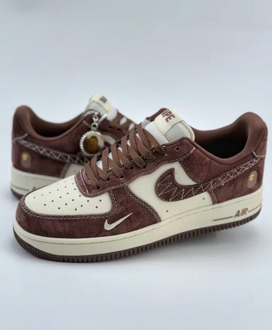 Baskets Air en daim bordeaux
