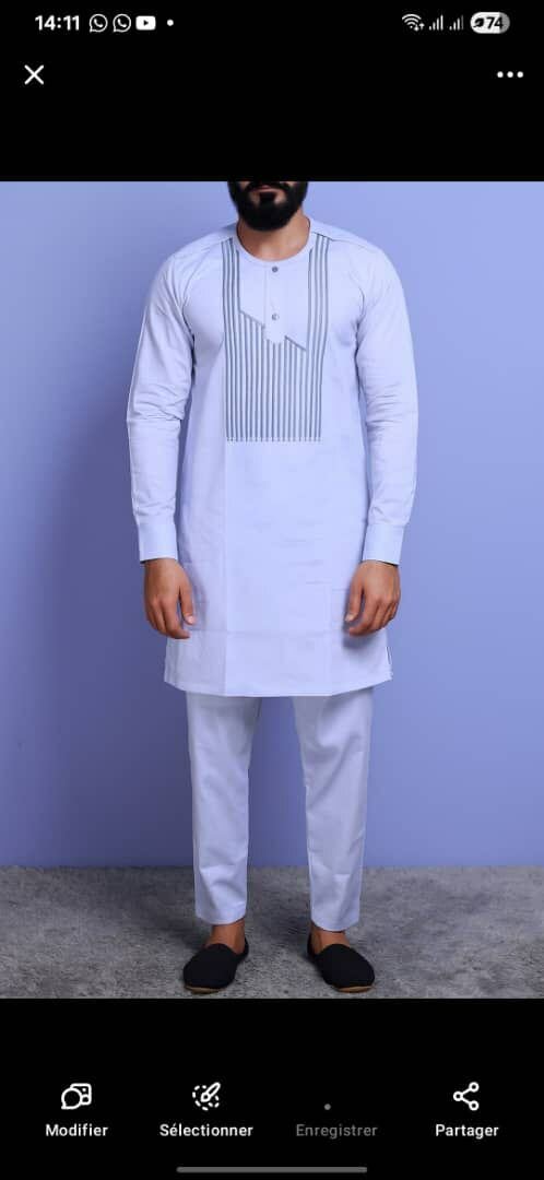 Ensemble Homme Dashiki Moderne