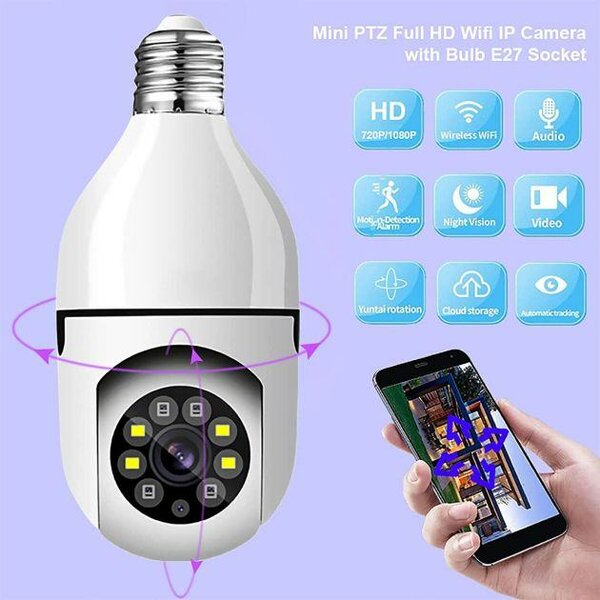 Caméra WiFi rotative 360°