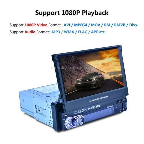 Poste Auto Radio Android tactile 7 pouces Rétractable