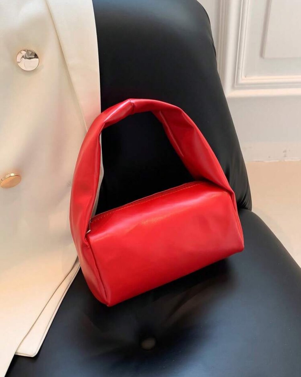 Red tote bag
