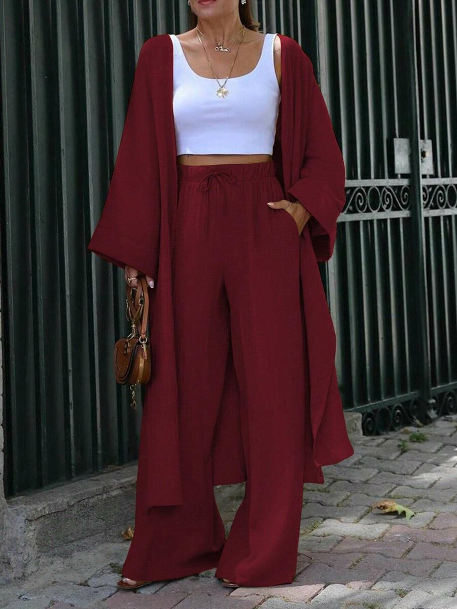 Ensemble Cardigan trois pièces