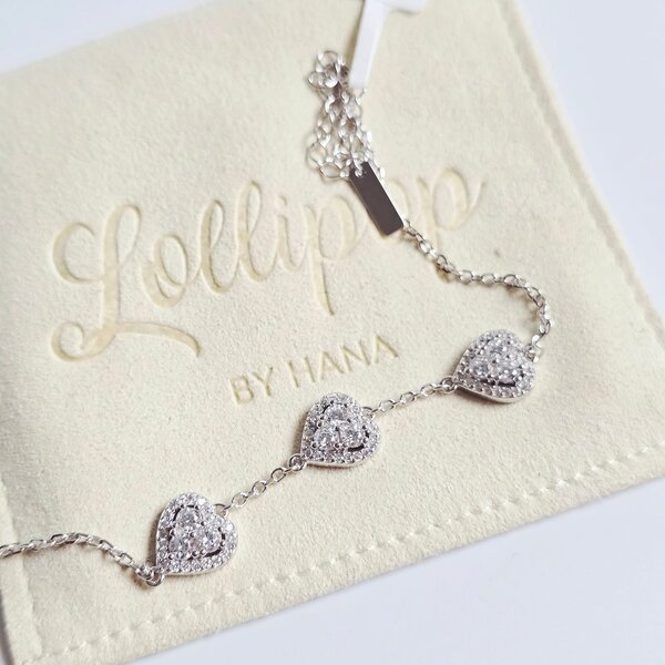 Bracelet Lollipop Coeur Argent