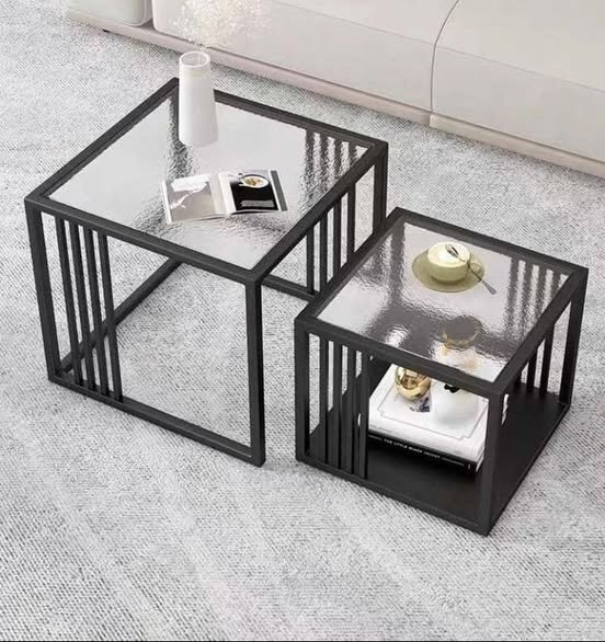 Black cube Coffee table