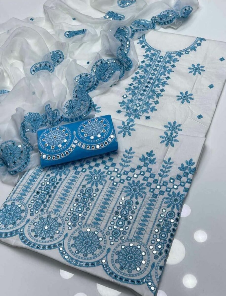 3pc lawn cotton Embroidery suit