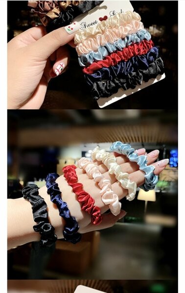 Mini scrunchies for little girls
