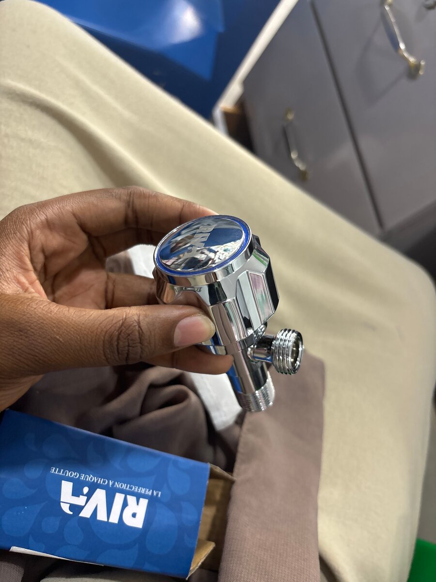 Vanne de nettoyage chromée