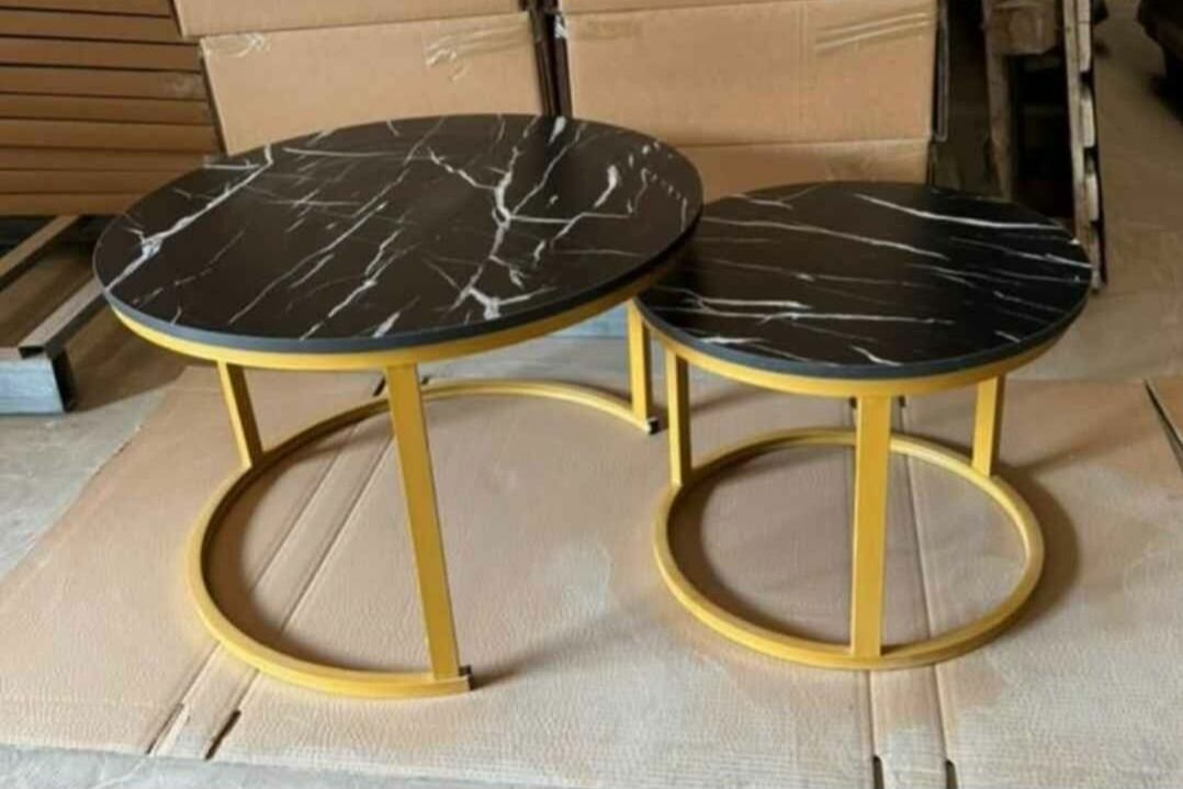 Table d'appoint ronde en marbre