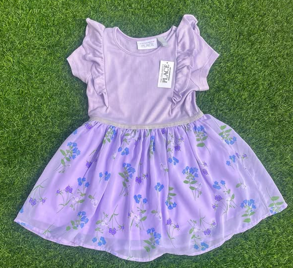 Violet dress for girls