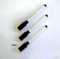 Whiteboard Marker with Eraser Black 5 Pieces