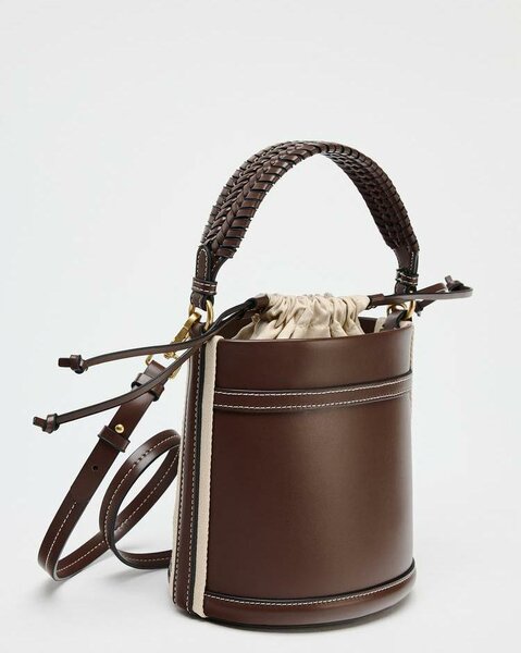Zara Double Handle Bucket Bag