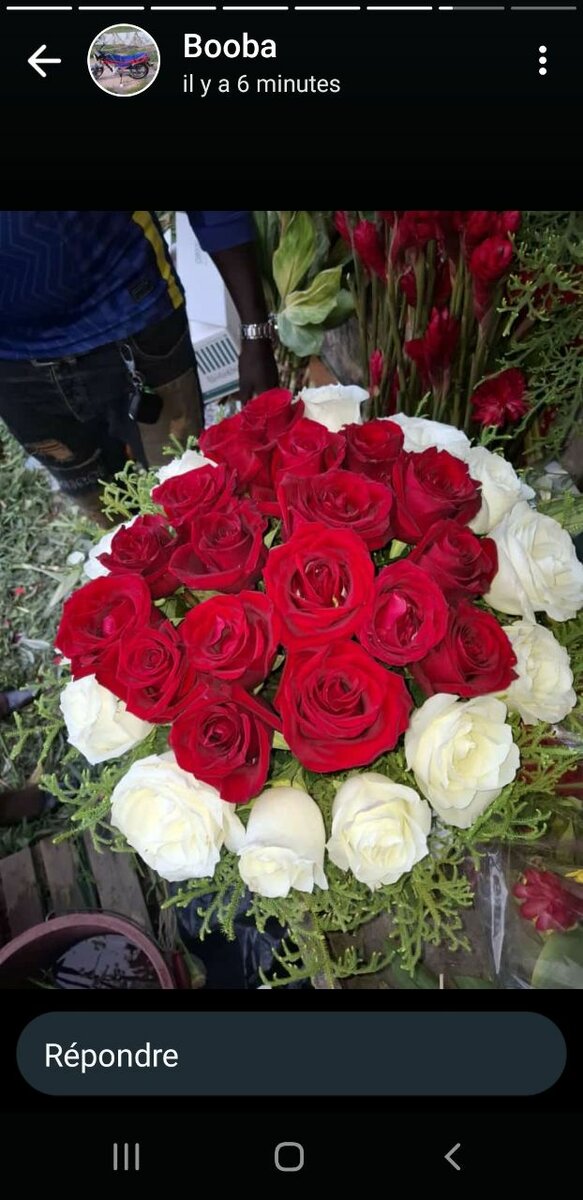 Bouquet de fleurs naturelles,