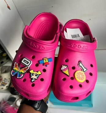 Crocs bright pink