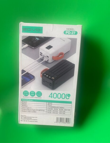 Power bank 40000mah sovo