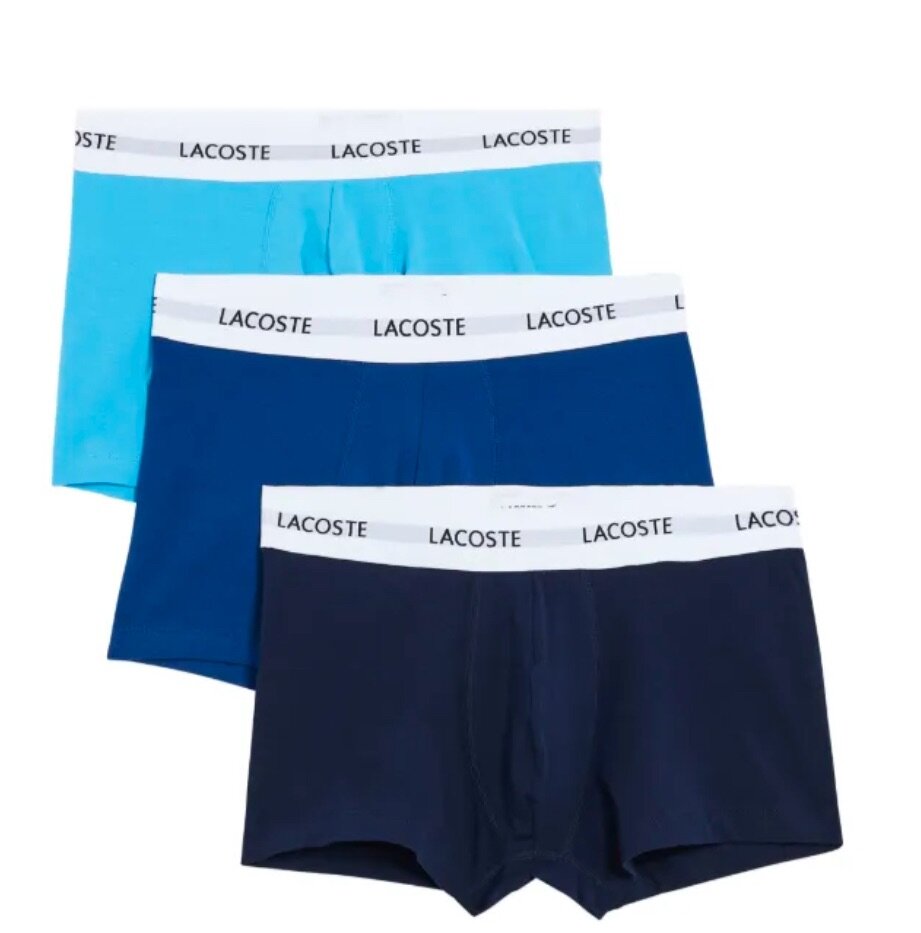 Lacoste logo boxers (set of three