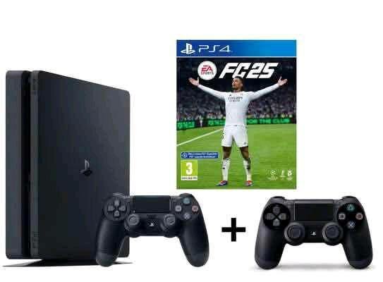 Console PS4 avec jeu et manettes