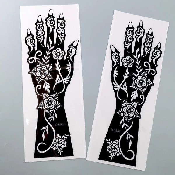 Pochoir Tatouage Floral