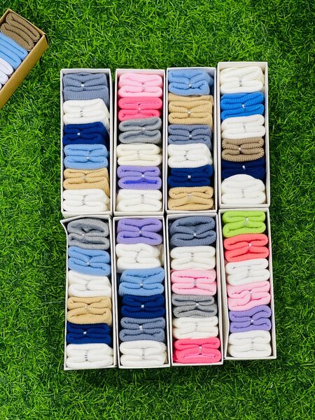 Chaussettes en coton colorées