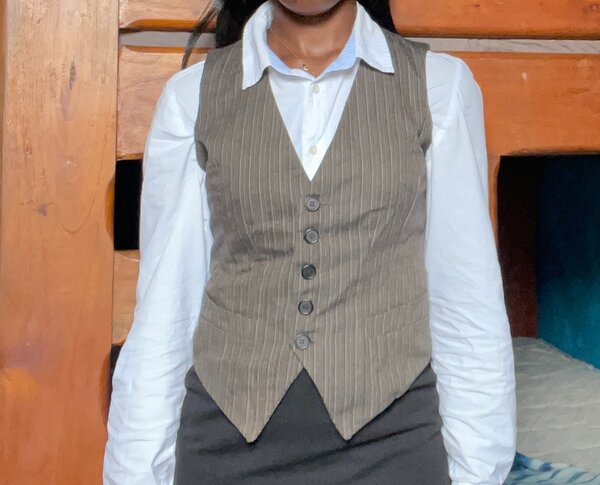 Gilet Femme Élégant Rayé