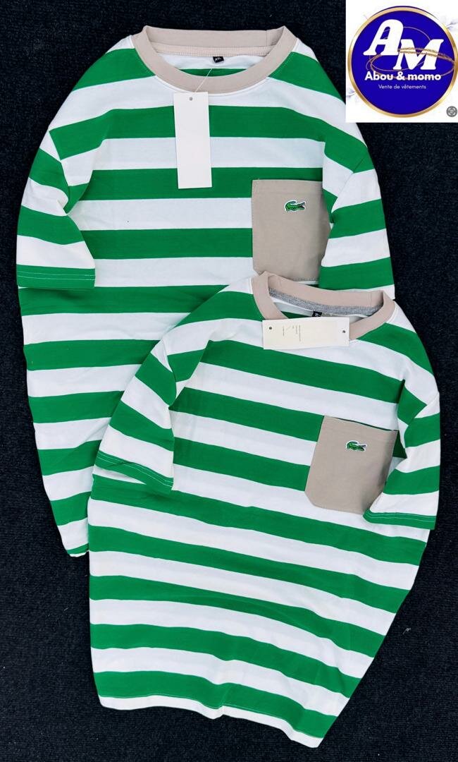 Pull rayé tendance unisexe