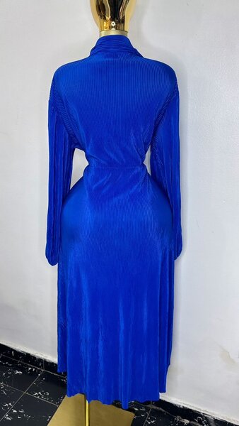 Robe ajustée bleue en maille