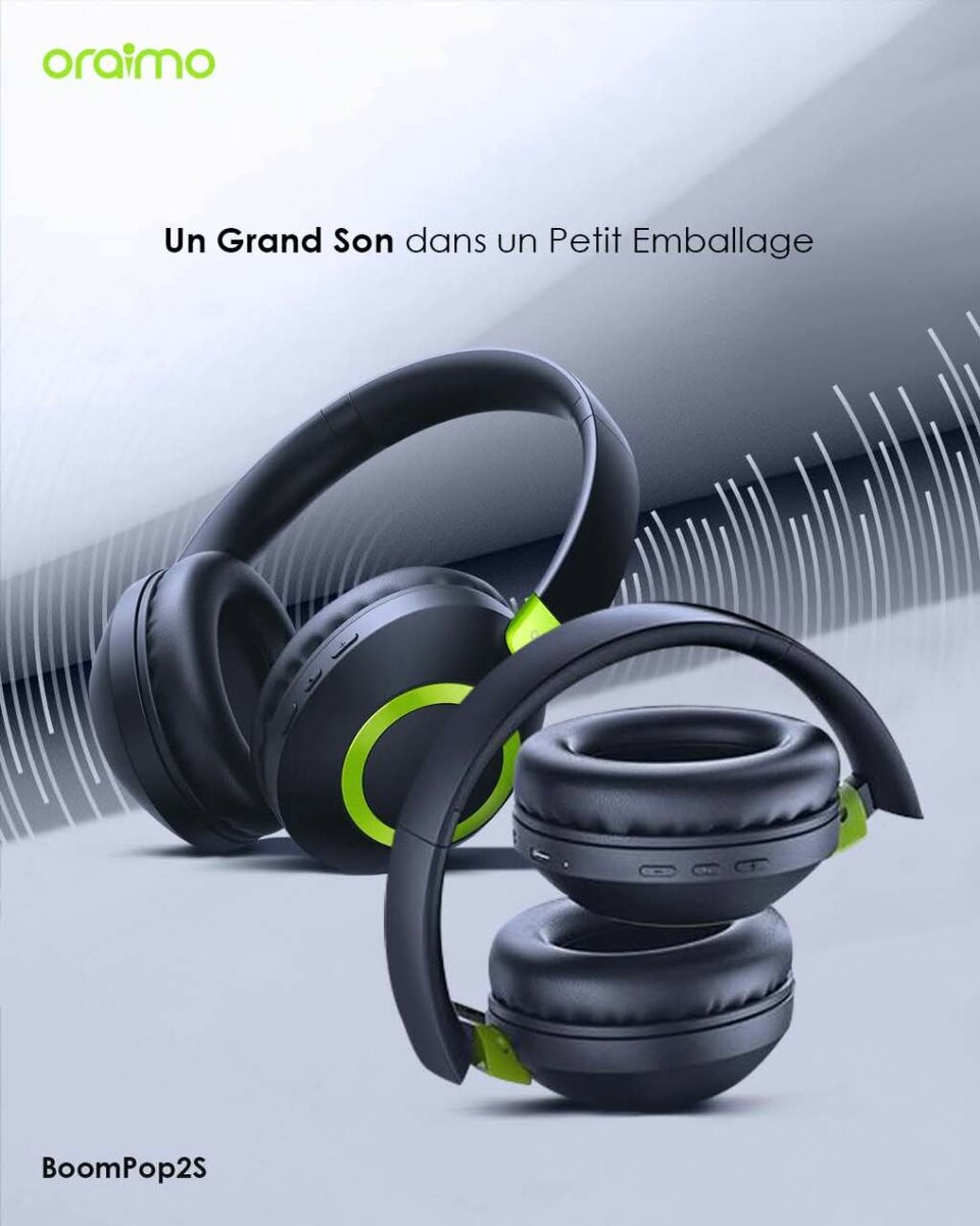 Casque Bluetooth Oraimo BoomPop2S