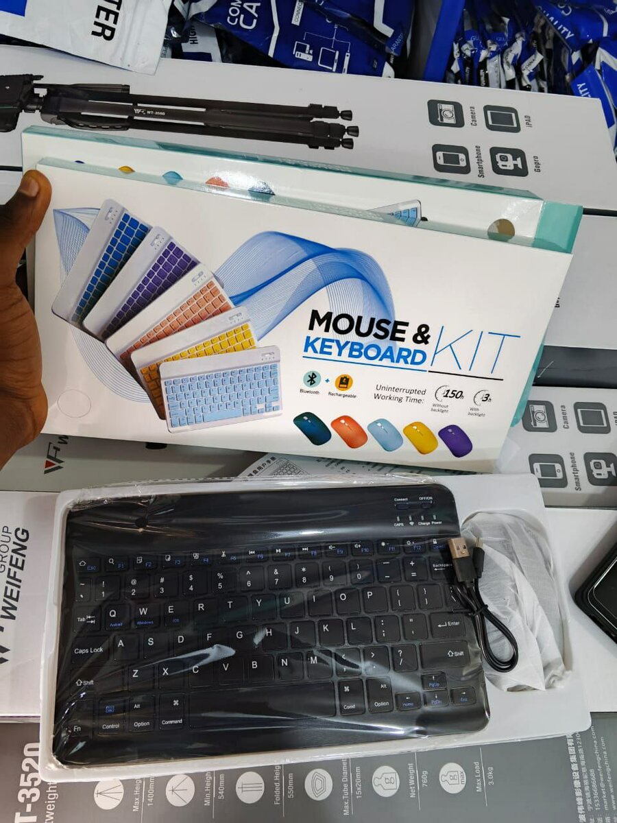 Bluetooth wireless keyboard and mouse
