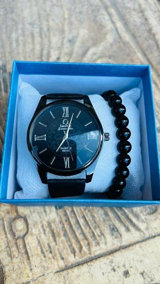 Men's watch, wallet, belt