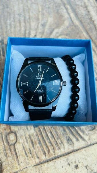 Men's watch, wallet, belt