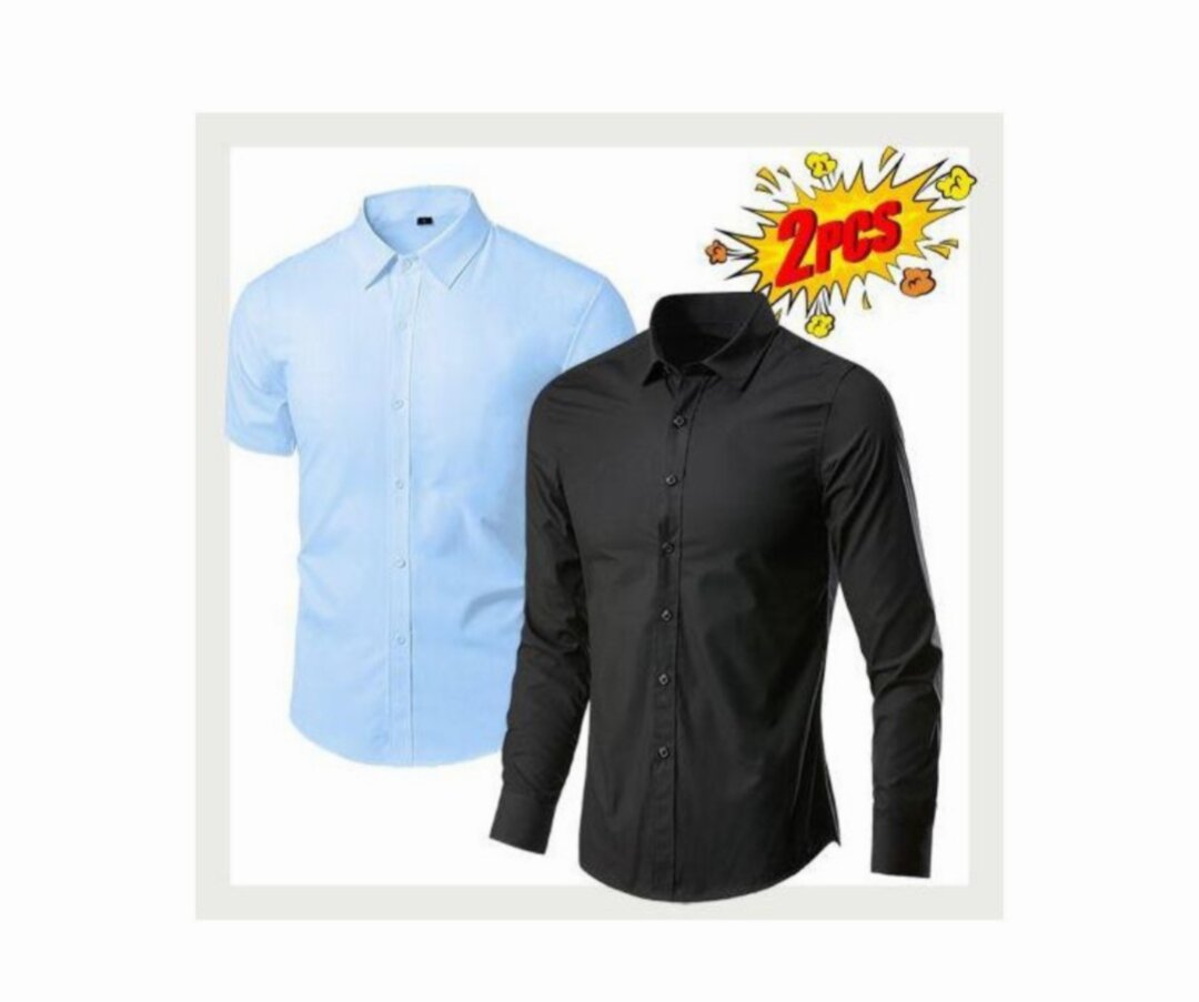 Lot de 2 Chemises Habillées Homme