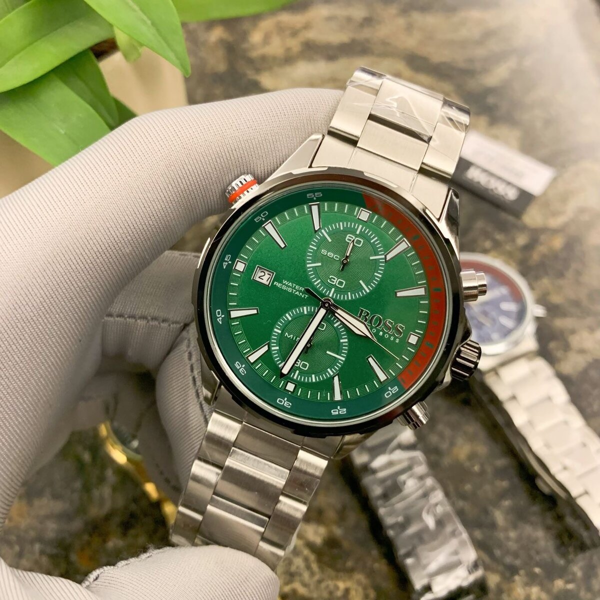 Montre Homme Luxueuse Verte