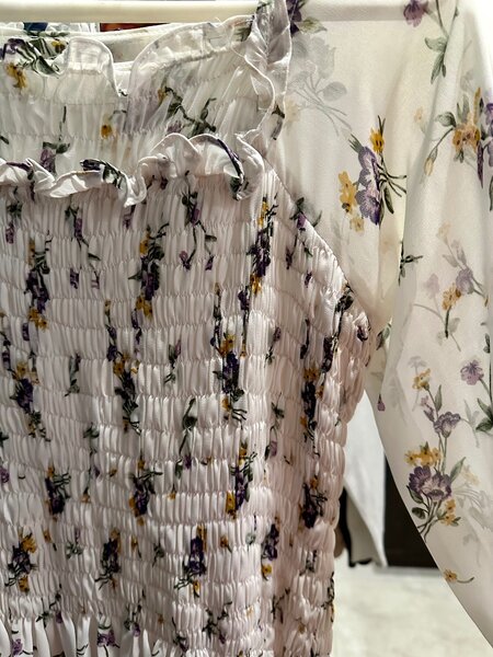 White printed dress