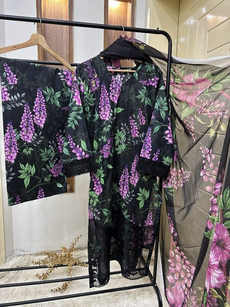 Digital printed lawn suit