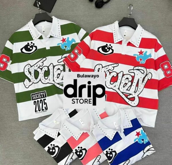 Polo rayé graffiti tendance