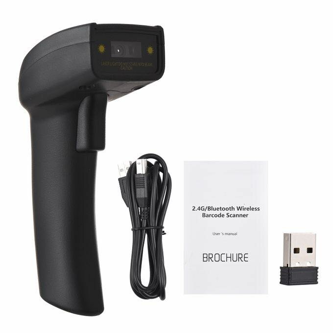 2D Wireless BT+2.4G Handheld Scanner